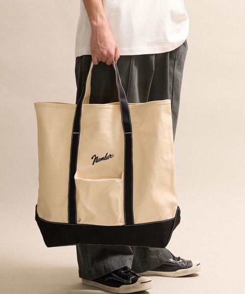 CANVAS BIG TOTE BAG / コットン キャンバス ビッグ トートバッグ