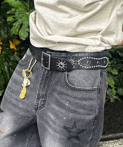 A'GEM/9 × .kom 『A'gem/エージェム』 スティングレースタッズベルト A