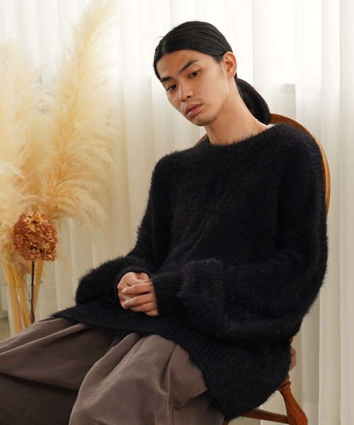 Aphlotus（アプロタス）の「オーバーサイズ クルーネック モヘアライク