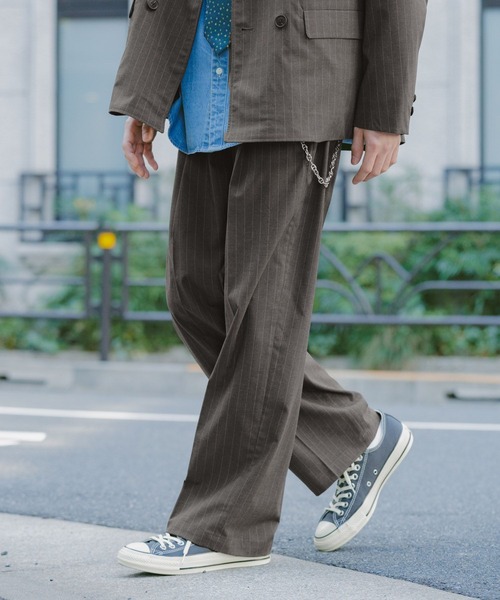 Extra Fabric Design Tuck Slacks/TRWワンタックスラックス