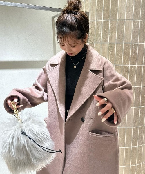 anuans（アニュアンス）の「ミドルスケールコート（ステンカラーコート