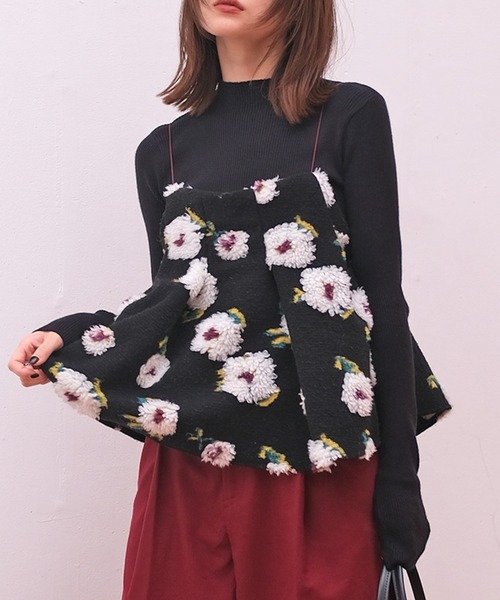 AKTE（アクテ）の「ボアキャミソール（シャツ/ブラウス）」 - WEAR