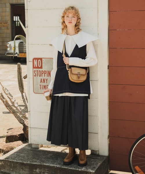 forksy.】キャンバスパイピングミニショルダーバッグ forksy.│MONO