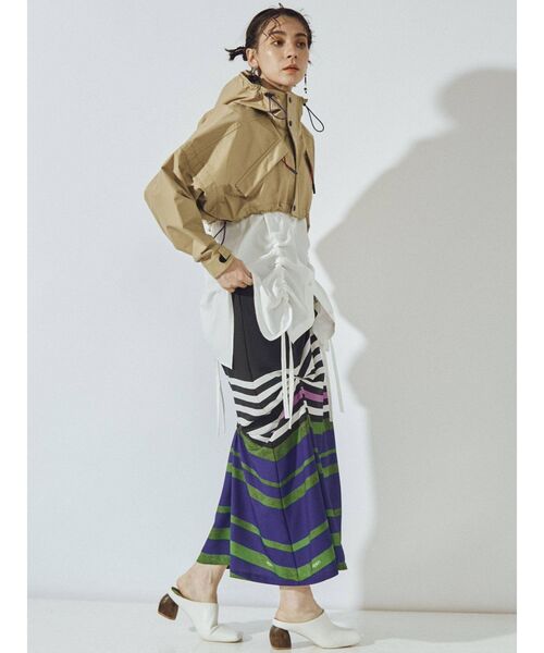 UN3D.（アンスリード）の「ヘムギャザーシャツキャミソール