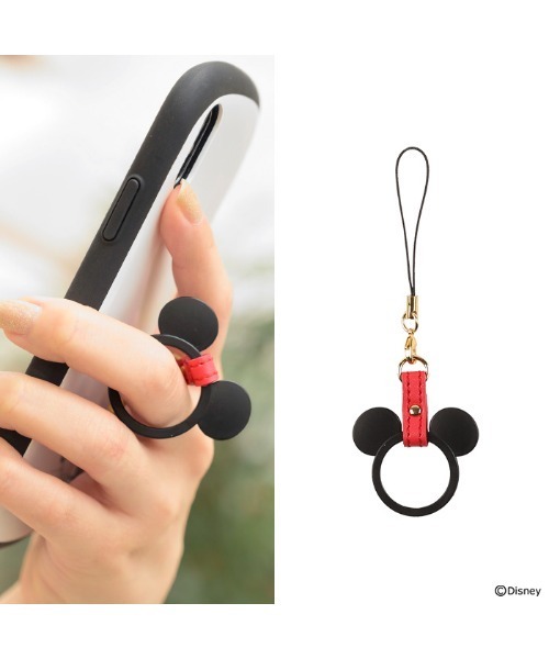 ストラップ リング ディズニー キャラクター ミッキー マウス ミニー