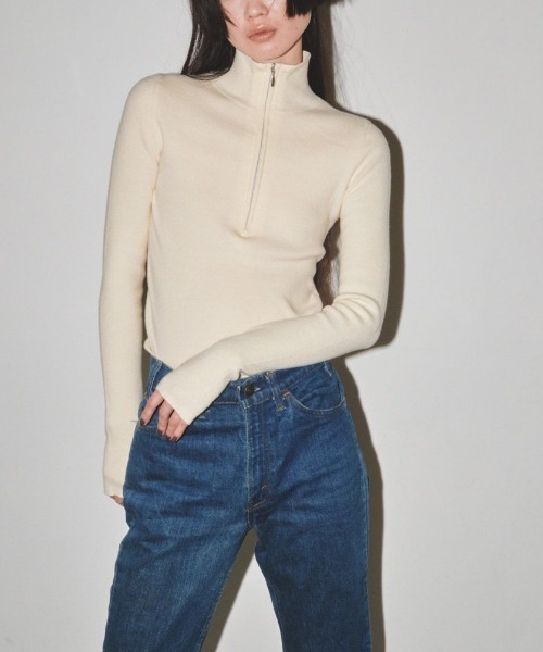 TODAYFUL（トゥデイフル）の「TODAYFUL Halfzip Rib Knit ハーフジップ