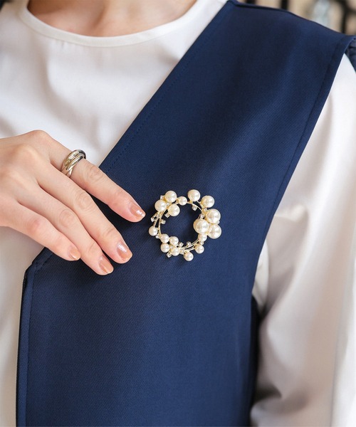パールモチーフブローチ（ブローチ/コサージュ）｜KOBE LETTUCE