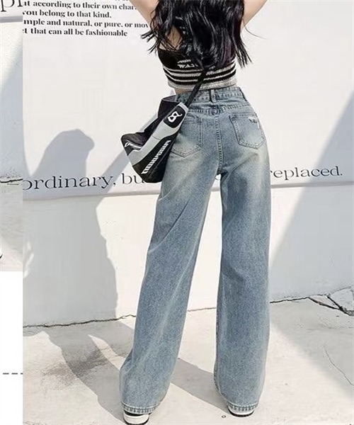 セール】ダメージ加工デニムパンツ（デニムパンツ）｜Dream garden