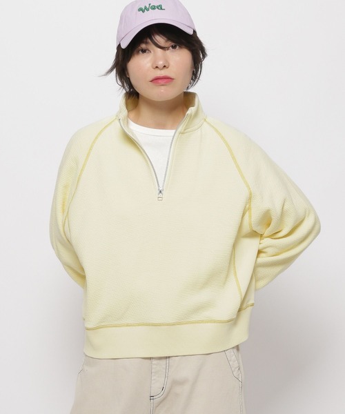 セール】ステッチハーフZIPプルオーバー（スウェット）｜niko and