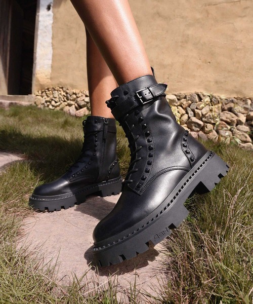 ASH（アッシュ）の「【GENA BIS】スタッズレースアップブーツ（ブーツ