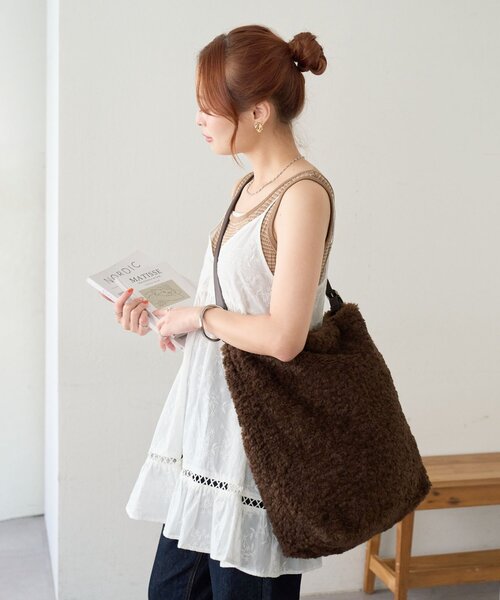 ボアビッグショルダーバッグ（ショルダーバッグ）｜DISCOAT（ディス