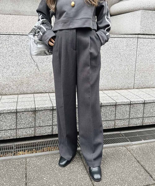 タックワイドパンツ（チノパンツ）｜esutoreja（エストレジャ）の