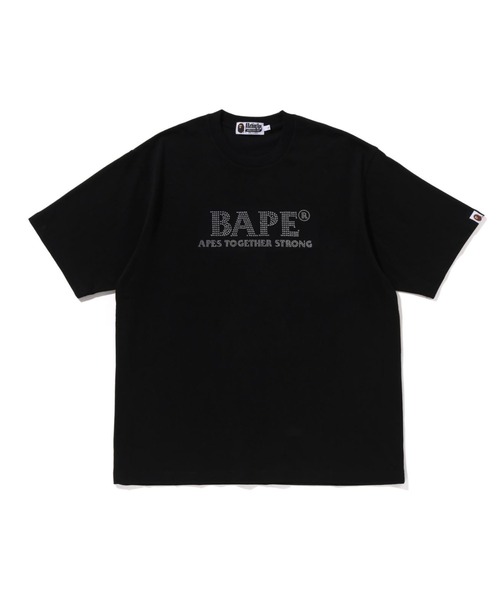 RHINESTONE BAPE LOGO RELAXED FIT TEE（Tシャツ/カットソー）｜A