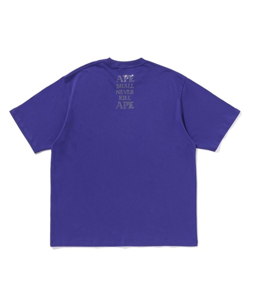 RHINESTONE BAPE LOGO RELAXED FIT TEE（Tシャツ/カットソー）｜A