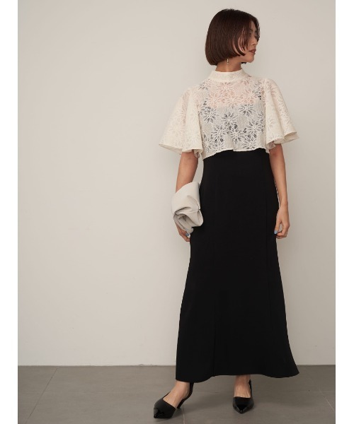 FRAY I.D（フレイアイディー）の「レースBL付キャミソールドレス