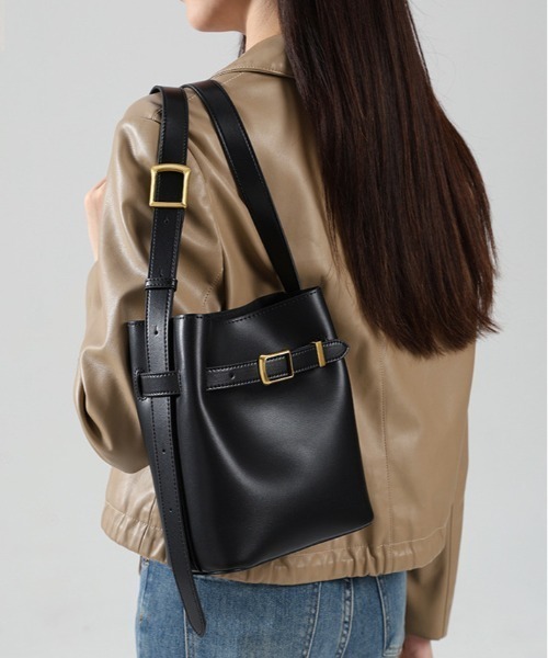 NiiNa / ニーナ 】高品質牛革 ワンハンドル ショルダー バケット