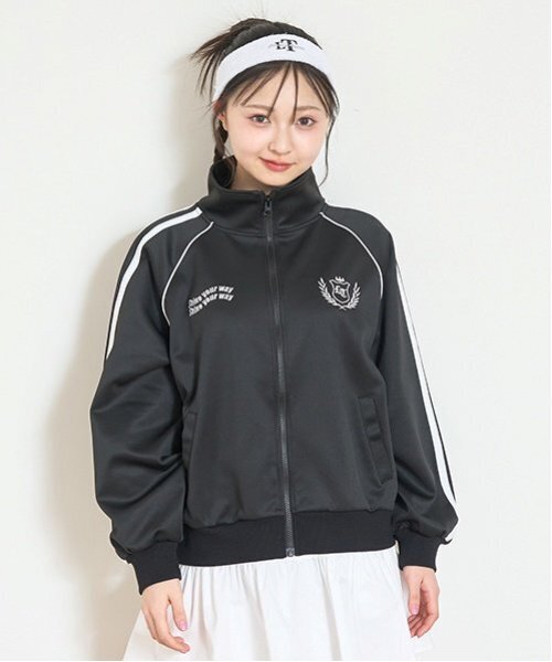 セール】【LTXC】【akane】【接触冷感/ひんやり】トラックジャケット