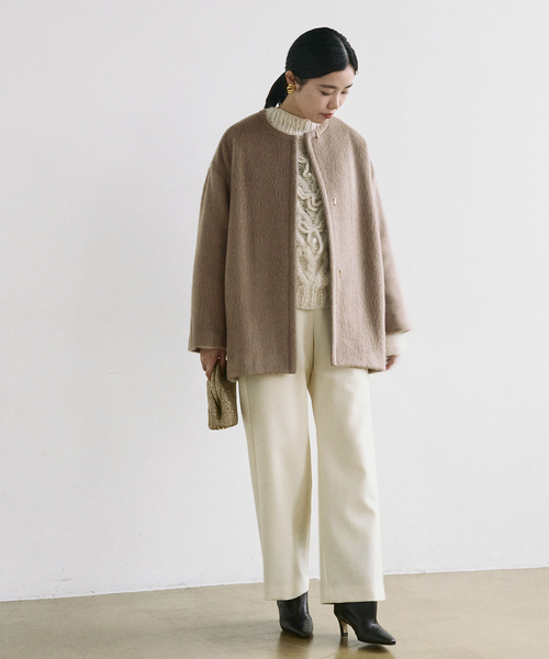 IENA（イエナ）の「モヘアシャギーハーフコート（その他アウター