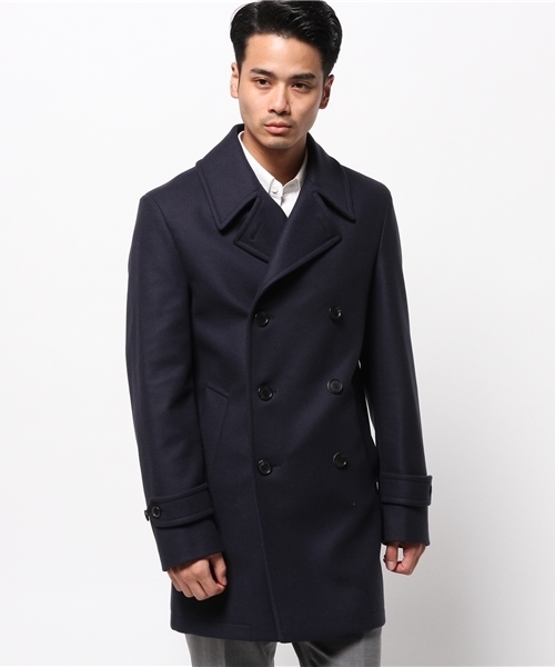 SHIPS（シップス）の「CARRARO: ウール/ナイロン ロング Pコート