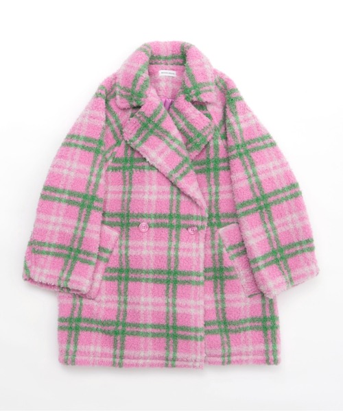 MAISON SPECIAL（メゾンスペシャル）の「Check Boa Over Coat/チェック
