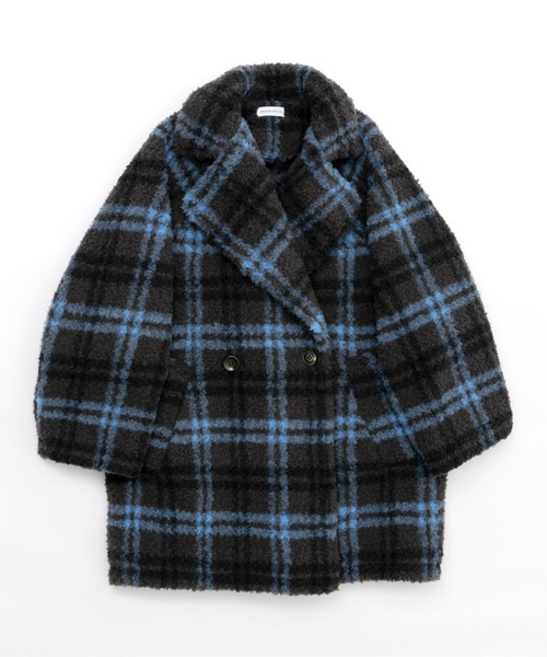 MAISON SPECIAL（メゾンスペシャル）の「Check Boa Over Coat/チェック