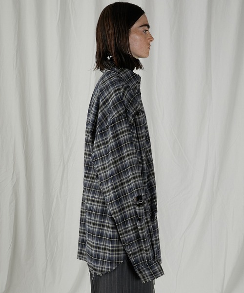 PRANK PROJECT（プランクプロジェクト）の「ダメージチェックシャツ