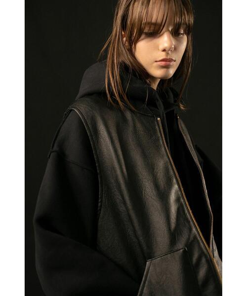 MONKEY TIME（モンキータイム）の「＜monkey time＞ FAUX LTHR ZIP