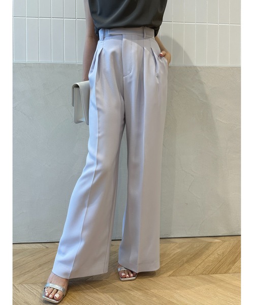 ツータックワイドパンツ（スラックス）｜anuans（アニュアンス）の