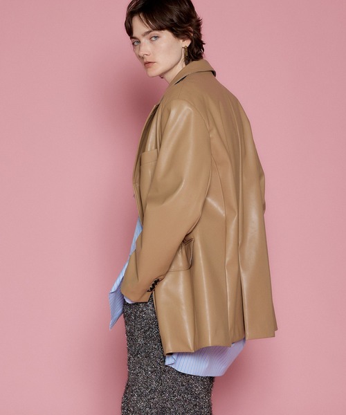 MAISON SPECIAL（メゾンスペシャル）の「Vegan Leather Single Jacket