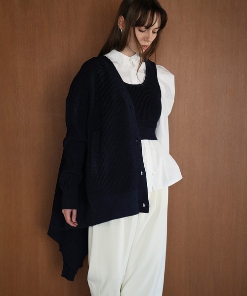 セール】BUSTIER SET KNIT CARDIGAN（カーディガン/ボレロ）｜CLANE