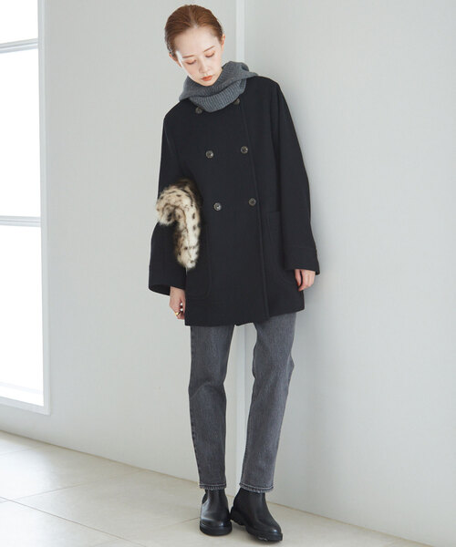 SLOBE IENA（スローブイエナ）の「スイビダブルクロスノーカラーダブル