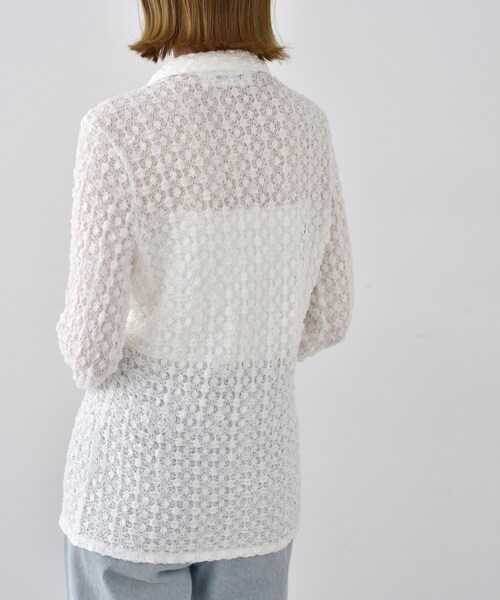 CODE A（コードエー）の「◇CODE A｜shrink lace blouse（シャツ