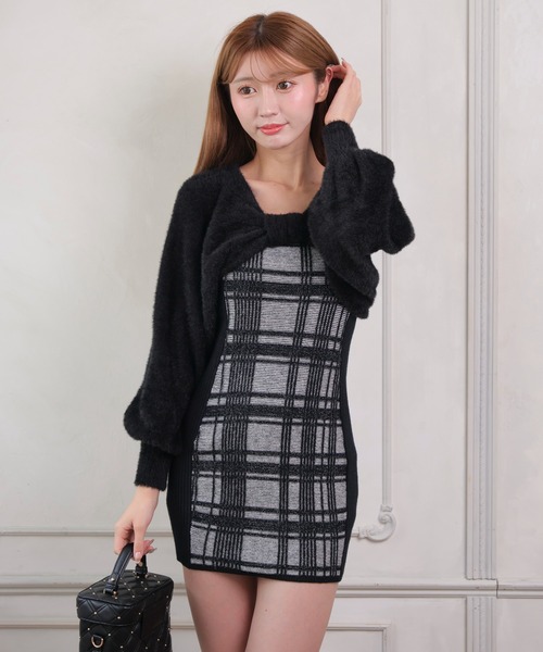 LIPSERVICE（リップサービス）の「リボンフェザーアンサンブルニット