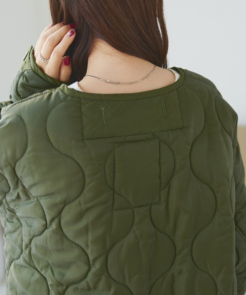 DISCOAT（ディスコート）の「【WEB限定】ボアベスト付キルティング