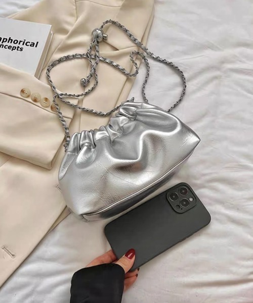 セール】シルバーチェーンミニショルダーバッグ（ショルダーバッグ