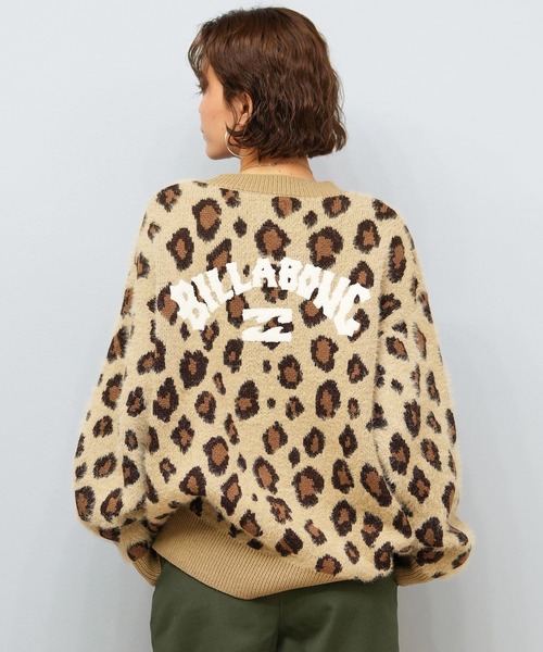 ムラサキスポーツ限定】BILLABONG/ビラボン セーター レオパード柄