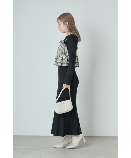 SNIDEL（スナイデル）の「ショートチュールキャミソール（シャツ