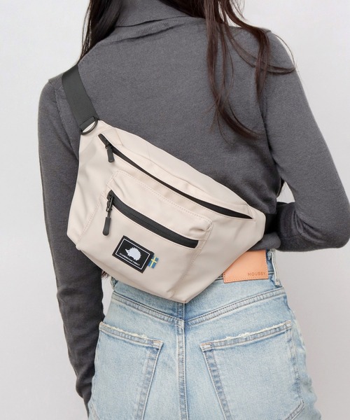 A.M.S.限定＞ 撥水ナイロン 軽量 コンパクト ウエストバッグ ポーチ