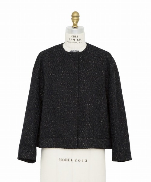 Drawer（ドゥロワー）の「Drawer ラメジャカード ノーカラージャケット