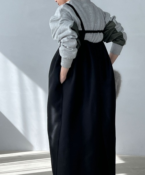 chuclla（チュクラ）の「異素材パネルデザイン 2トーン プルオーバー