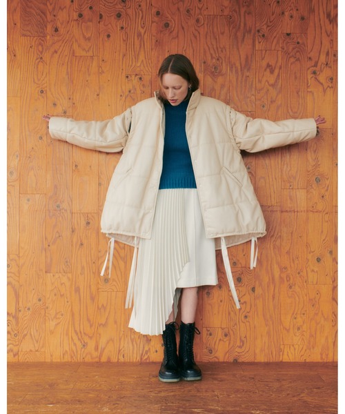 LE CIEL BLEU（ルシェルブルー）の「Faux Leather Padded Coat（その他