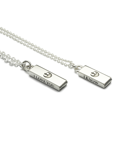 STAR WARS/スターウォーズ メッセージ ペア ネックレス シルバー925