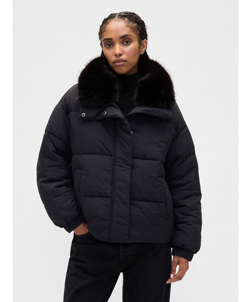 GAP（ギャップ）の「ファー トリミング パファージャケット（ダウン