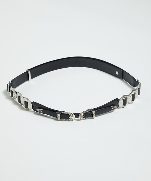 TOGA PULLA/トーガプルラ】ダブルバックルコンチョベルト TP21-AH267