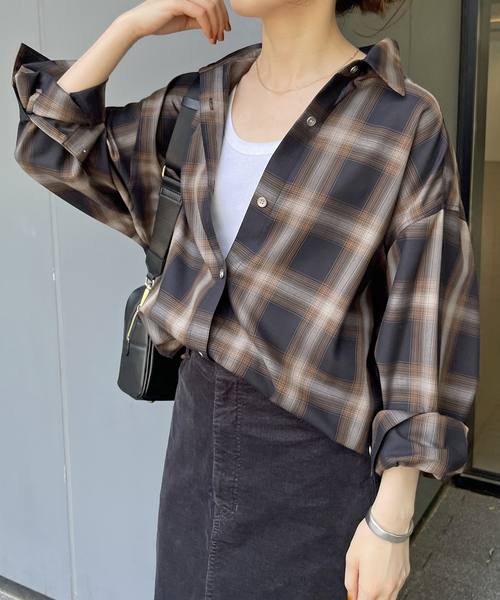 Spick & Span（スピックアンドスパン）の「TRツイルチェックシャツ