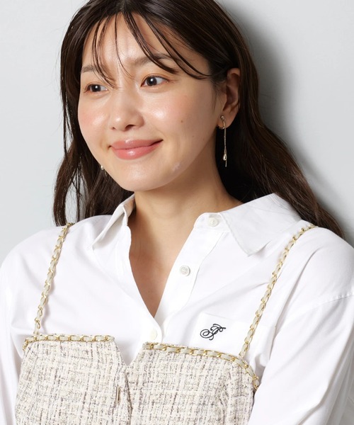 JUSGLITTY（ジャスグリッティー）の「チェーントリムツイードキャミ