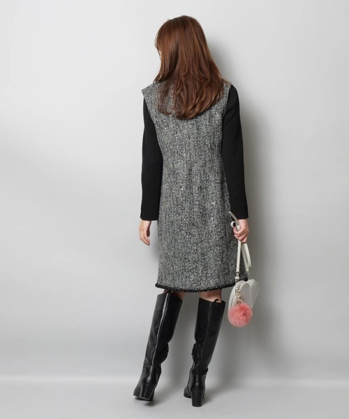 JUSGLITTY（ジャスグリッティー）の「ツイードジャンスカ（ワンピース