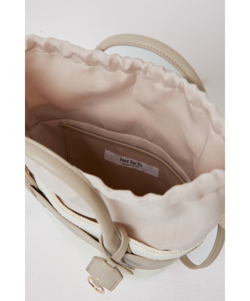 Her lip to（ハーリップトゥー）の「Palma Mini Tote Bag（かごバッグ