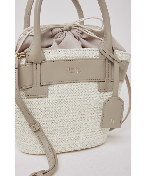 Her lip to（ハーリップトゥー）の「Palma Mini Tote Bag（かごバッグ