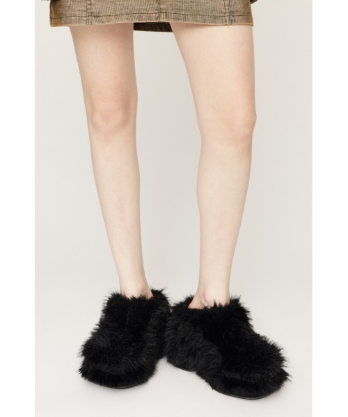 SLY（スライ）の「LONG FUR SANDAL ロング ファー サンダル（サンダル